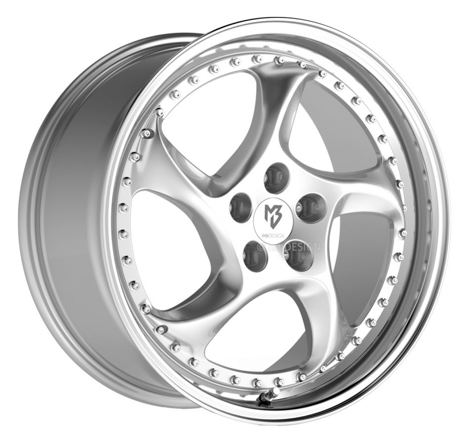 mbDESIGN<br>TURBO S - Glanzsilber poliert (19x8.5)